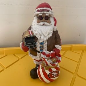 49ers Santa Claus Statue
